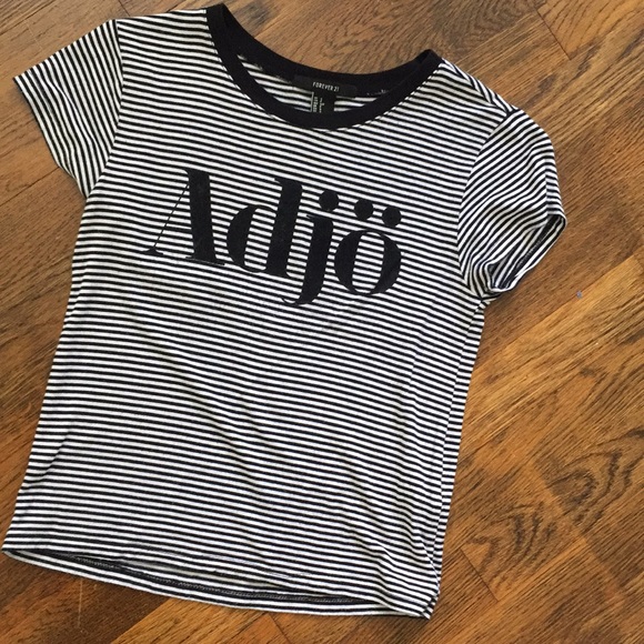 Striped black top - Picture 4 of 4